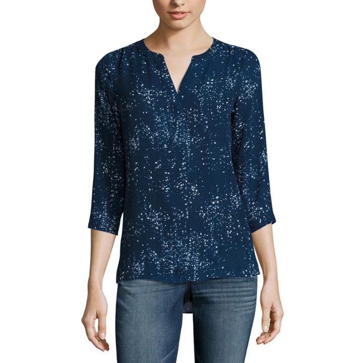 A.n.a Shirred Shoulder Popover Blouse