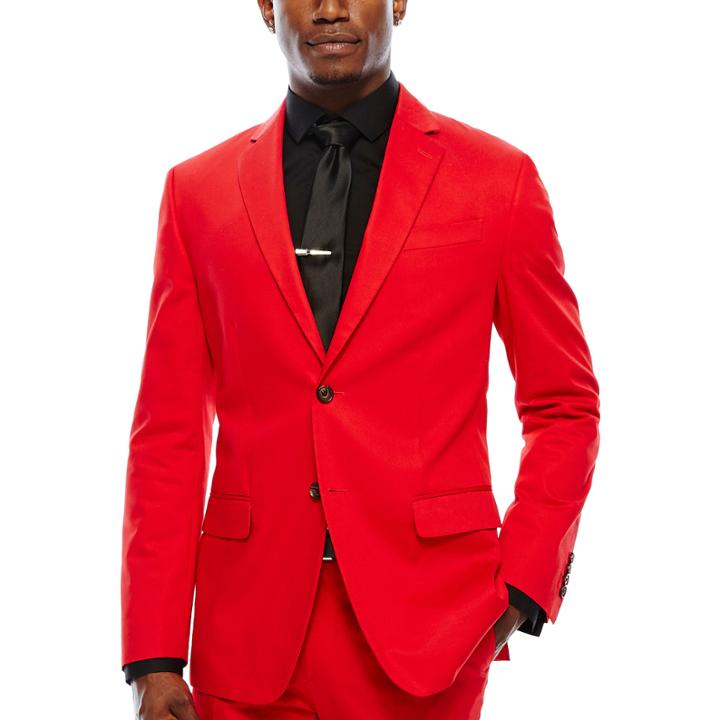 Jf J. Ferrar Cabret Red Stretch Sport Coat - Slim Fit