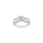 Womens 1/10 Ct. T.w. Genuine Round White Diamond Promise Ring