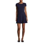 Social Code Short Sleeve Skater Dress-juniors