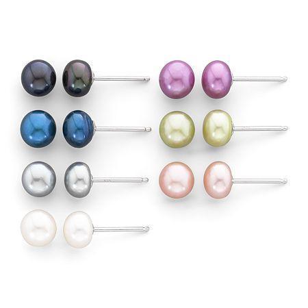 Cultured Freshwater Pearl 7-pr. Stud Earring Set