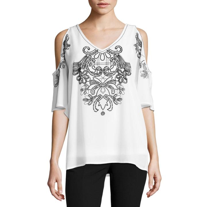 Worthington Short Sleeve Blouse