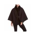 Excelled Faux-wool Belted Cape