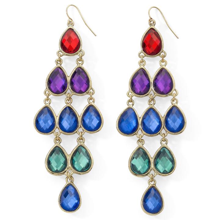 Multicolor Chandelier Earrings