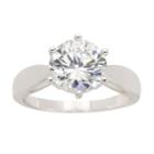 Sparkle Allure Sparkle Allure Womens 4 3/4 Ct. T.w. Lab Created Clear Brass Cocktail Ring