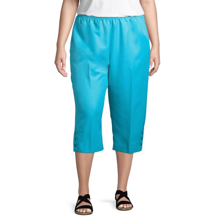 Alfred Dunner All Aflutter Classic Fit Capri- Plus