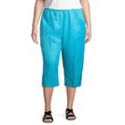Alfred Dunner All Aflutter Classic Fit Capri- Plus