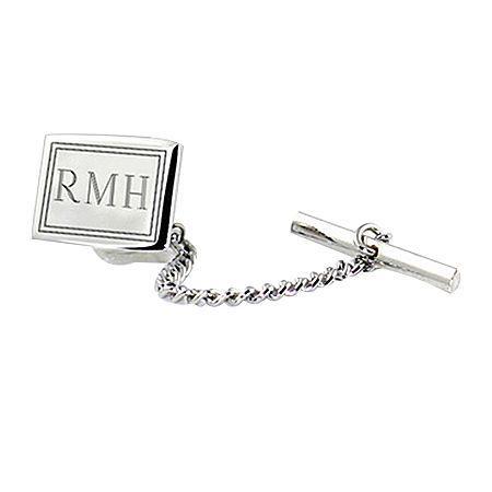 Engravable Sterling Silver Tie Tack
