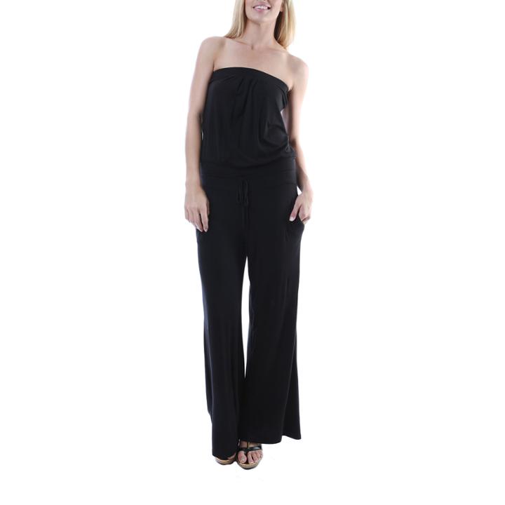 24/7 Comfort Apparel Two Pocket Sleeveless Jumpsuit