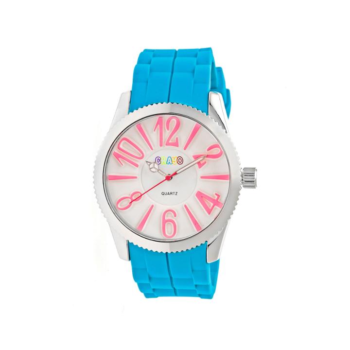 Crayo Womens Magnificent Cerulean Strap Watch Cracr2905