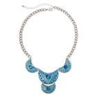 Arizona Blue Bead Chain Statement Necklace