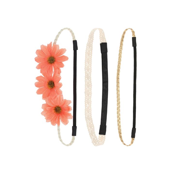 Capelli Of New York 3-pk. Mixed Media Headwraps