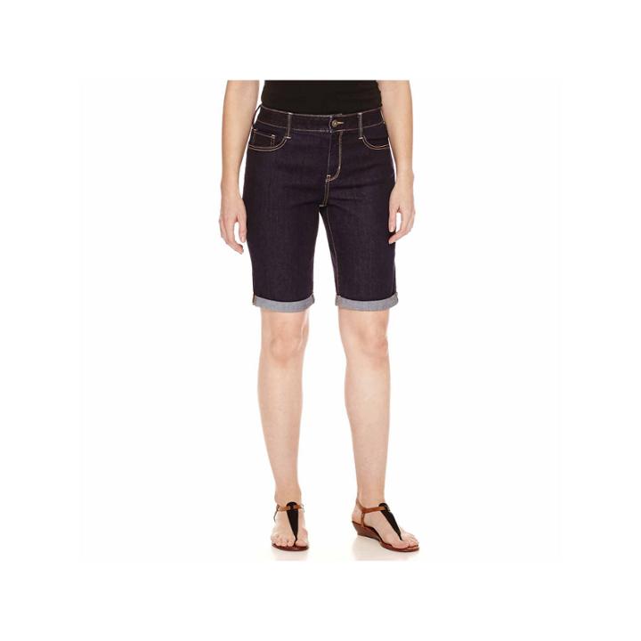 St. John's Bay Denim Shorts-talls