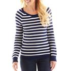 Liz Claiborne Long-sleeve Striped Sweater