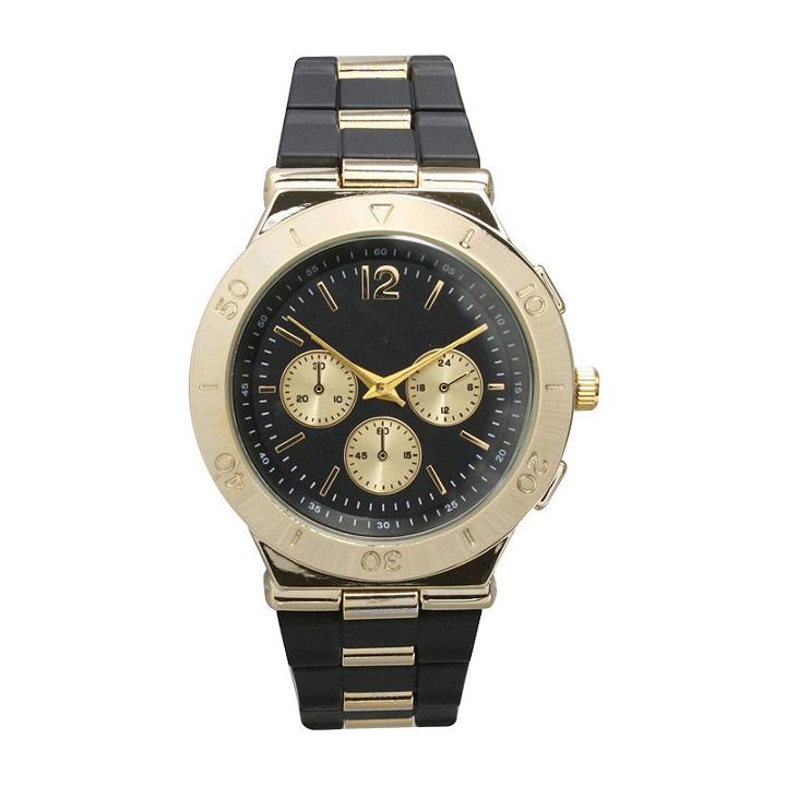 Olivia Pratt Unisex Pink Strap Watch-15098black