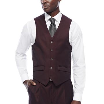 Steve Harvey Merlot Suit Vest