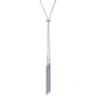 Silver Reflections Womens Y Necklace