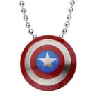 Marvel Captain America Shield Mens Stainless Steel Pendant Necklace
