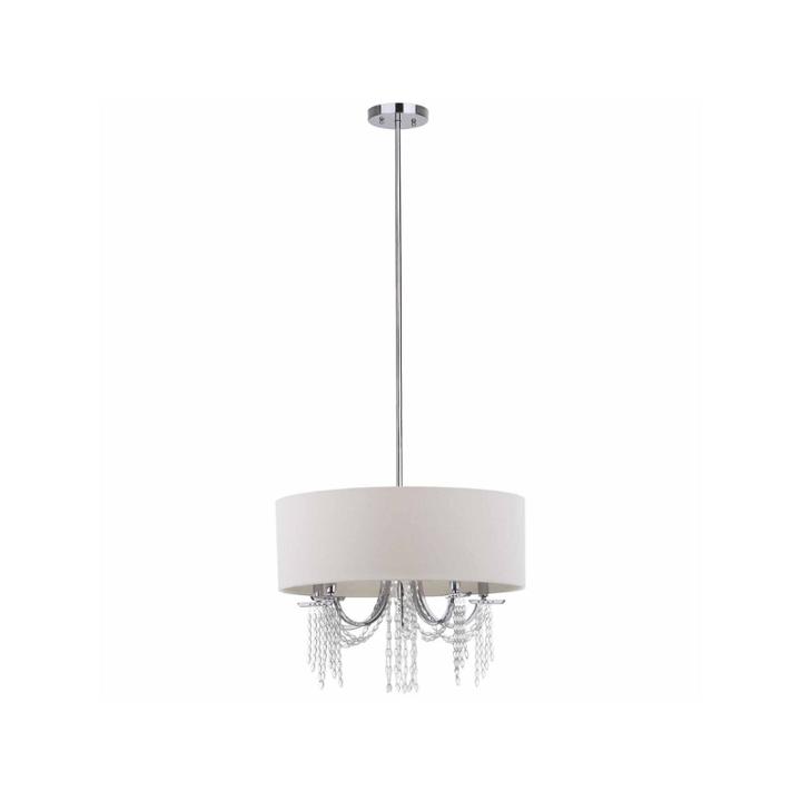 Safavieh Cotillion 5 Light Chrome Beaded Adjustable Pendant