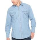 Ely Cattleman Long Sleeve Snap-front Shirt-big And Tall