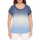 A.n.a Short Sleeve T-shirt-womens Plus