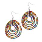 Mixit 1.23 Primary Multi Color Table Chandelier Earrings