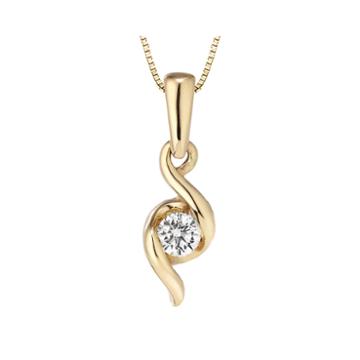 Sirena&trade; Diamond-accent Solitaire Pendant Necklace