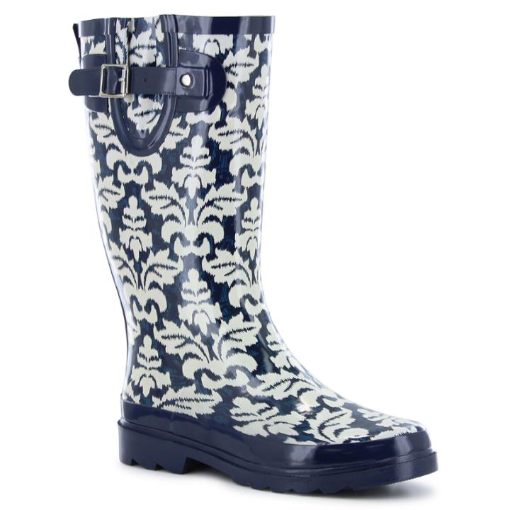 Western Chief Ikat Damask Womens Waterproof Rain Boots