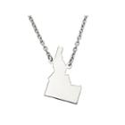 Personalized Sterling Silver Idaho Pendant Necklace