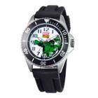 Disney Honor Mens The Hulk Black Silicone Strap Watch