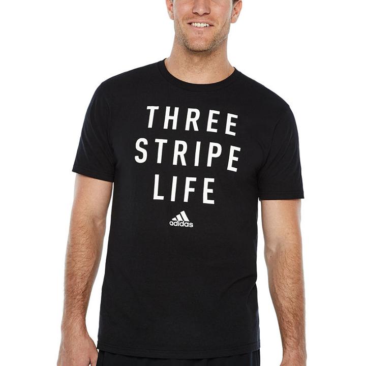 Adidas Three Stripe Graphic Tee