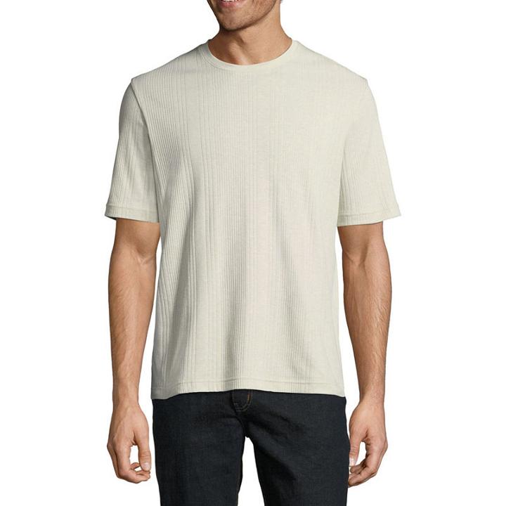 Claiborne Short Sleeve Crew Drop Needle Shirt