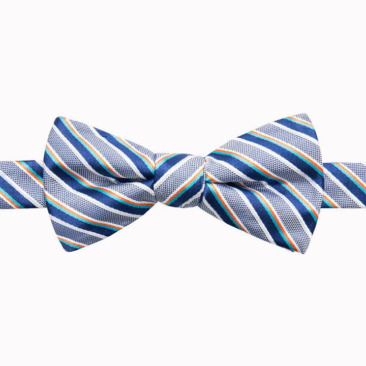 Stafford Bowties Stripe Bow Tie