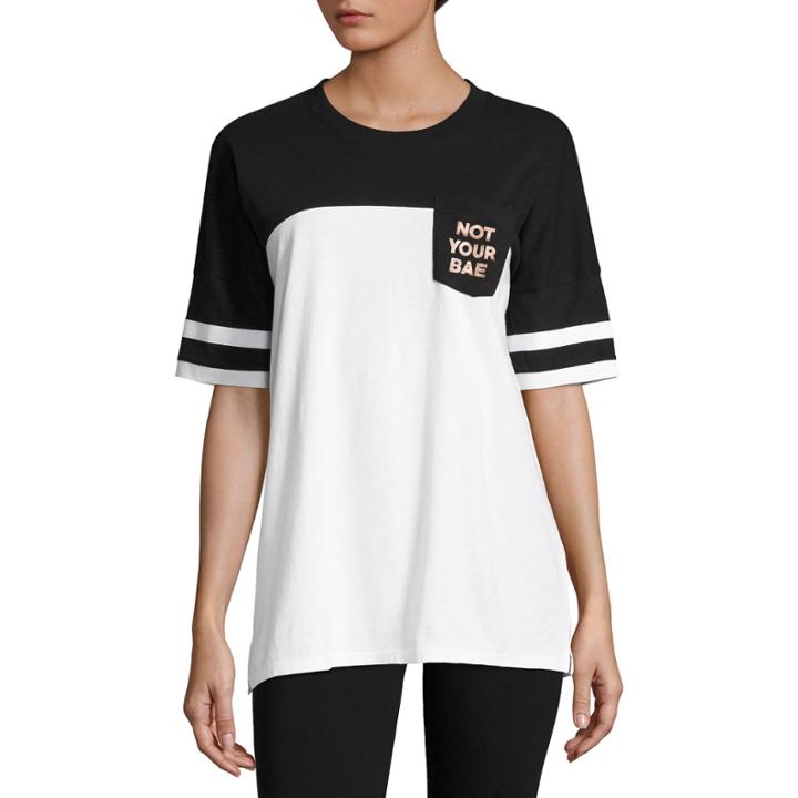 Flirtitude Not Your Bae Graphic T-shirt- Juniors
