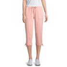 St. John's Bay Active Knit Tie Bottom Capri