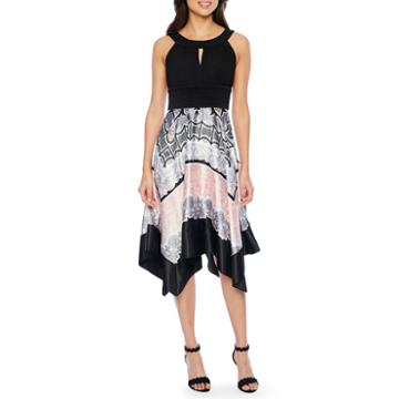 Melrose Sleeveless Abstract A-line Dress