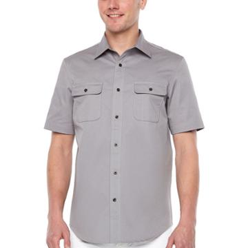 Big Mac Short Sleeve Button-front Shirt-big And Tall
