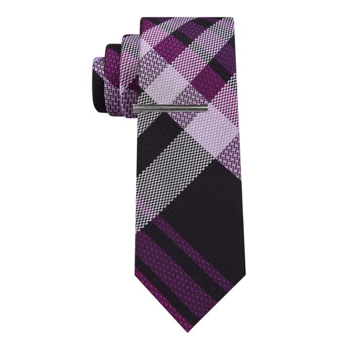 Jf J.ferrar J Ferrar Senior Spinner Plaid Tie