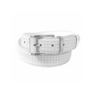 Stacy Adams Brushed Nickel Buckle Keeper Pattern Belt
