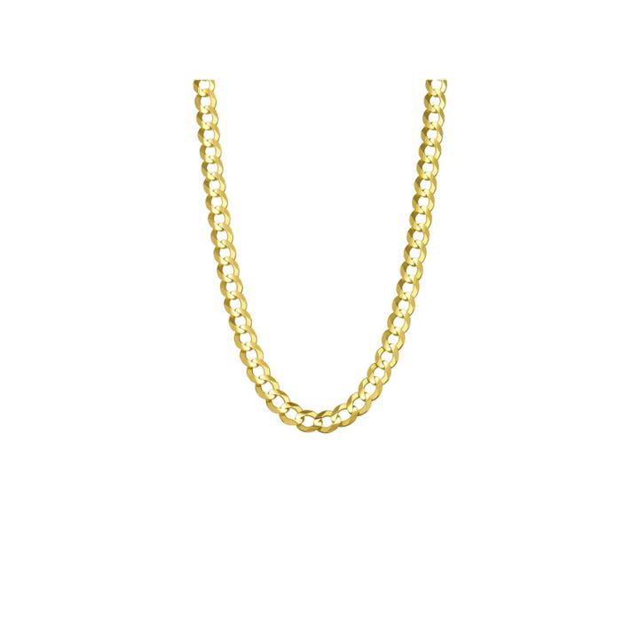14k Yellow Gold 5.7mm Curb Necklace 24