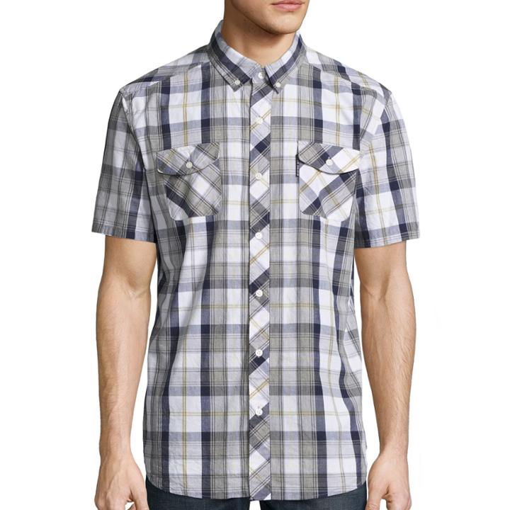 Ecko Unltd. Short-sleeve Count Parcel Woven Top