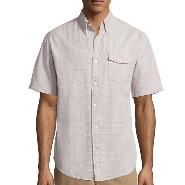 St. John's Bay Slub Check Shirt