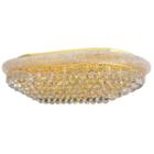 Empire Collection 24 Light Clear Crystal Flush Mount Rectangle Ceiling Light