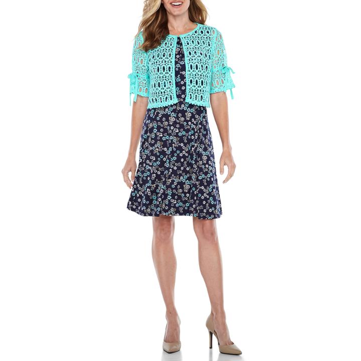 R & K Originals Sleeveless Jacket Dress