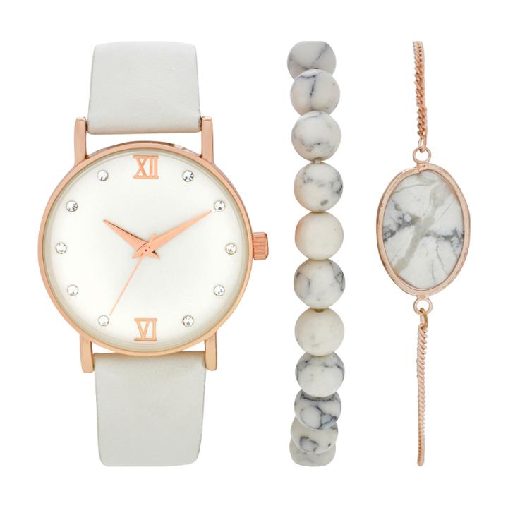 Womens White Watch Boxed Set-wac5271jc