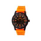 Crayo Unisex Splash Orange Strap Watch Cracr2204