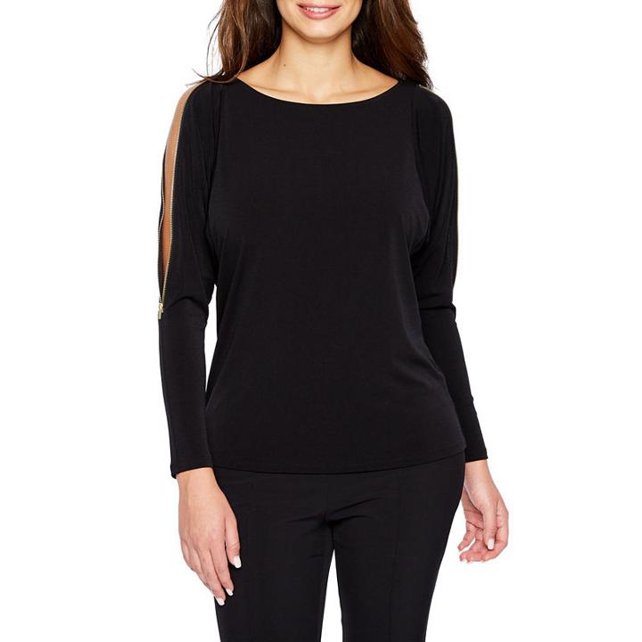 Bold Elements Short Sleeve Crew Neck T-shirt-womens
