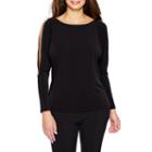 Bold Elements Short Sleeve Crew Neck T-shirt-womens
