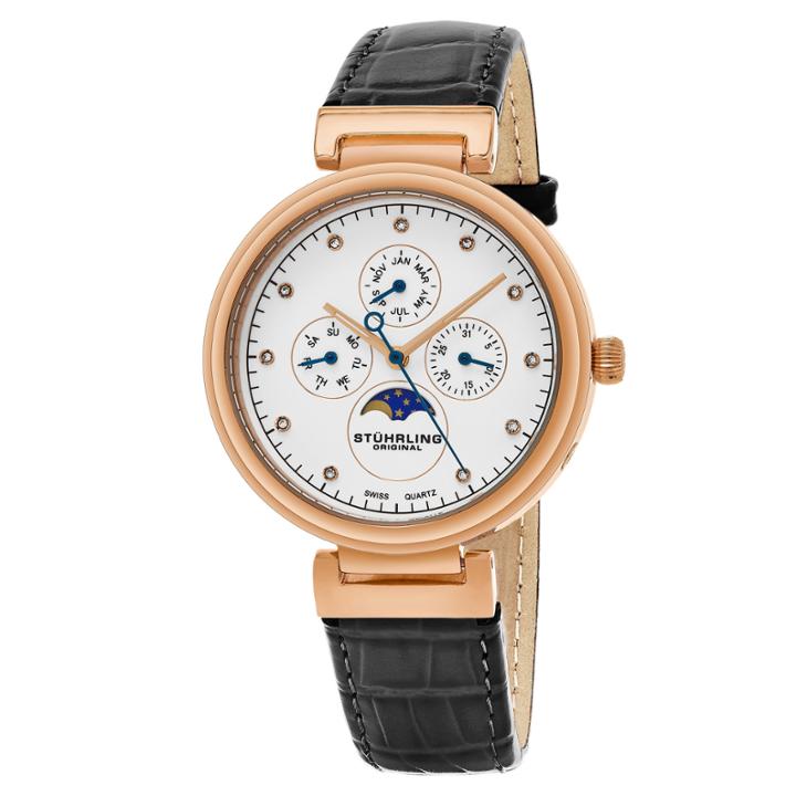 Stuhrling Womens Gray Strap Watch-sp16304