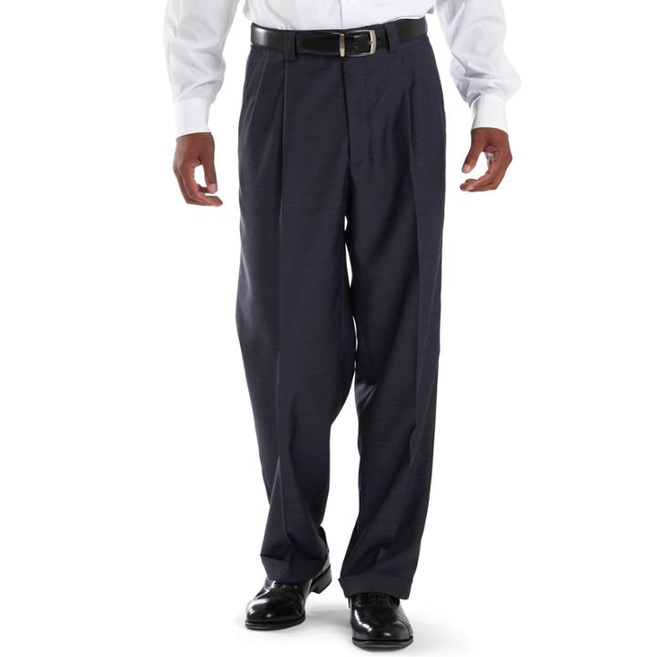 Steve Harvey Pleated Sharkskin Dress Pants